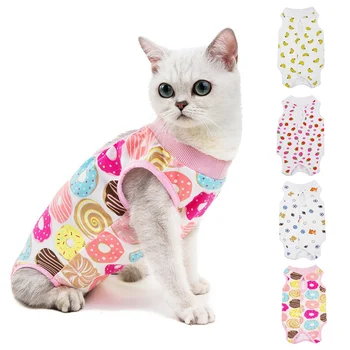 

Pet Cat Clothes Dress Cat Retrieve After Surgery Clothing Pet Wound Anti-mite Sterilization Pet Supplies Surgical Recovery Suits