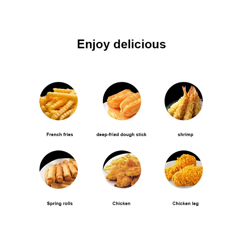 Electric Fryer 10L 2500W Industrial Deep Fryer Stainless Steel for French Fries Chicken chop Deep Fryer Commercial Fry Pan 6