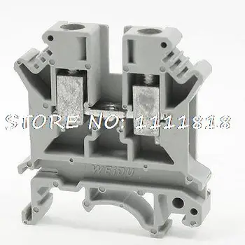 

UK6N DIN Rail Mounted Screw Clipping Terminal Block 6/10mm2 Wire Range 800V 57A