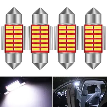 

4x 31mm Led Festoon Car Interior Light Lamp DE3423 DE3175 C5W Trunk Dome Map Bulb Light For Mazda 2 3 5 6 2012 2013 2014 2015