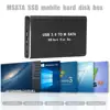 Mini SSD Case USB 3.0 to mSATA Hard Drive Enclosure Aluminum Alloy External Solid State Disk Caddy Box Support 30*30 50*30 mSATA ► Photo 3/6