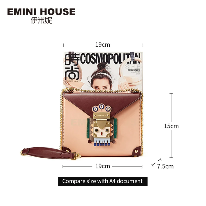 Сумка EMINI HOUSE в индийском стиле нишевая сумка через плечо для женщин из спилка