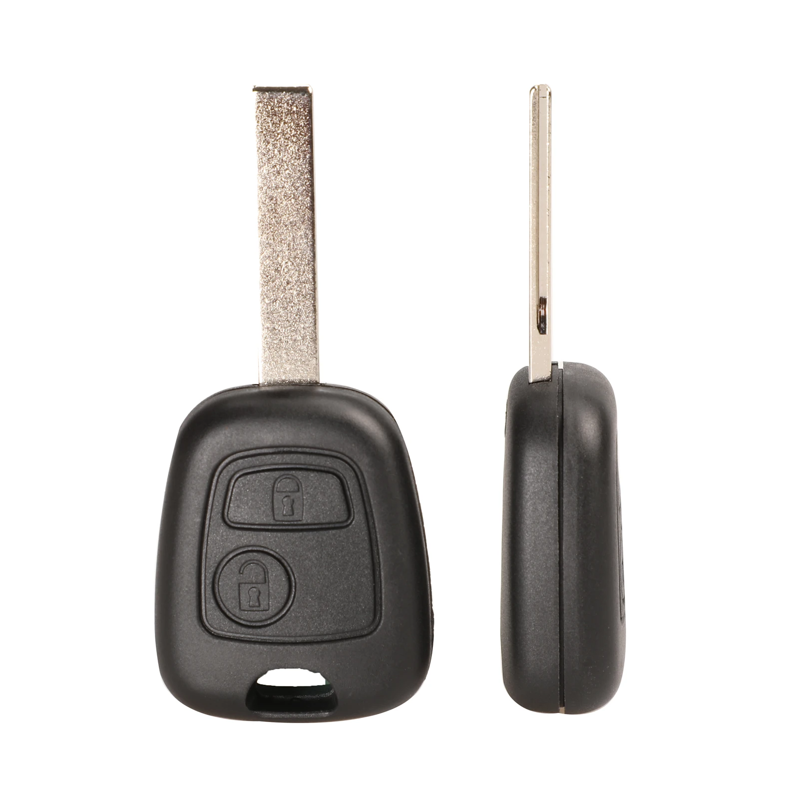 Jingyuqin 10 шт. 2/3/4 кнопочный ключ автомобиля чехол Брелок для Citroen C1 C2 C3 C4 XSARA Picasso для peugeot 307 107 207 407 - Количество кнопок: case with hu83