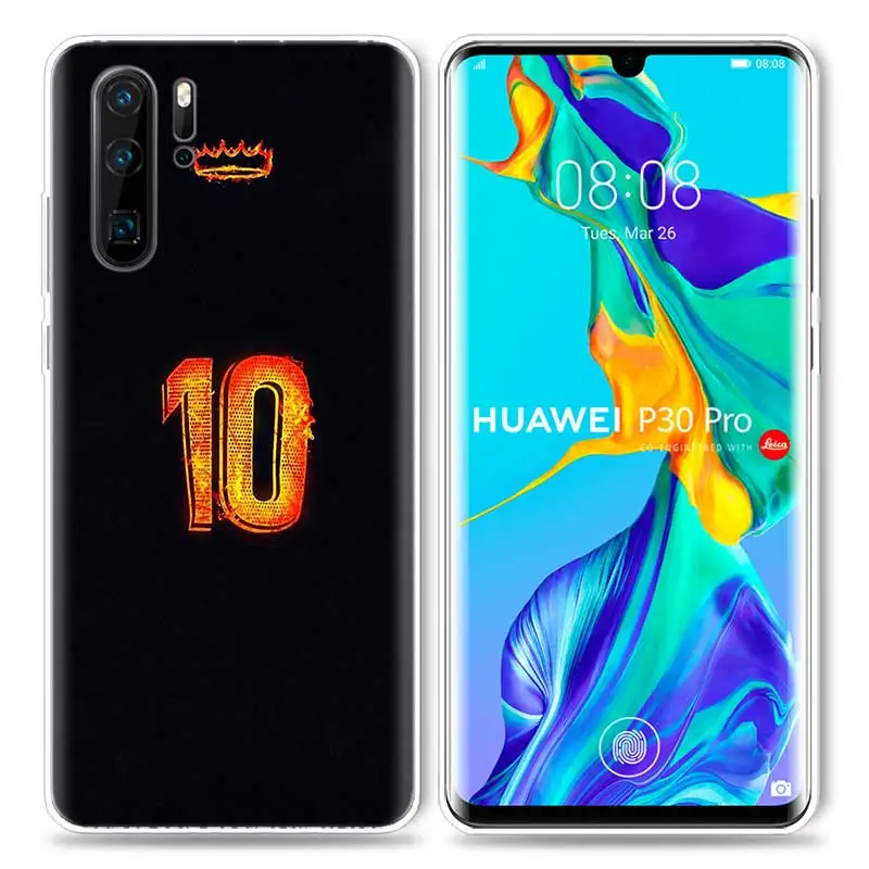 Чехол с номером 10 для huawei P20 P30 P Smart Z Plus P10 P9 P8 mate 30 10 20 Lite Pro силиконовый чехол для телефона