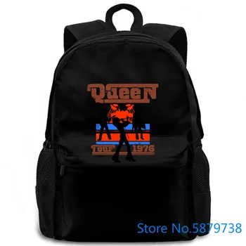 

Queen Live Tour 1976 Freddie Mercury Rock Official Mens Unisex Brand Printed women men backpack laptop travel school adult