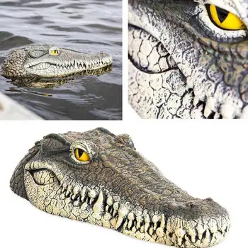 

Artificial Crocodile Alligator Head Floating Foam Decoy Pond Garden For Pool E9Z5