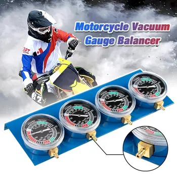 

1pc 4 Cylinder Motorcycle Carburetor Fuel Vacuum Synchronizer Tool With Hose Gauge