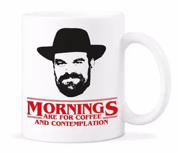 

Chief Hopper Quote Mug Mornings For Coffee Contemplation Mugs Stranger Things