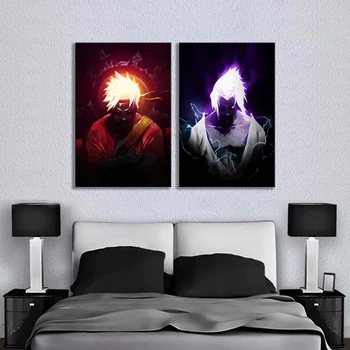

Anime Naruto and Sasuke Poster Unframed NARUTO Animation Wall Art Canvas Print Paintings Wall Pictures for Bedroom Decor