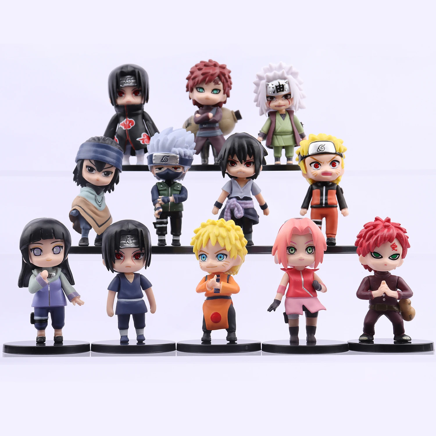 SUPER DEALS! 12PCS Naruto Doll Kawaii Action Figure Anime Figure Anime Children's Gifts Naruto Haruno Sakura Uzumaki Sasuke Kakashi
