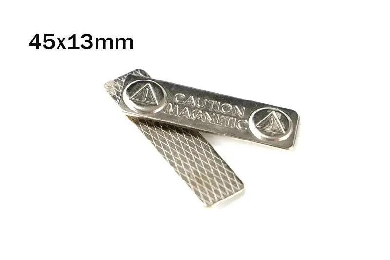 10pcs name badge magnet Metallic Metal Strong Magnetic Badge Fastener Holder Card Tag Name ID Tag - Цвет: B