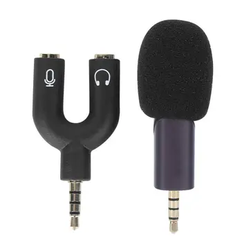 

Mini Microphone 90 Degree Rotatable Foldable Mic Plug and Play Phone Live Broadcast Video Recording Stabilizer Mic Foldable Mic