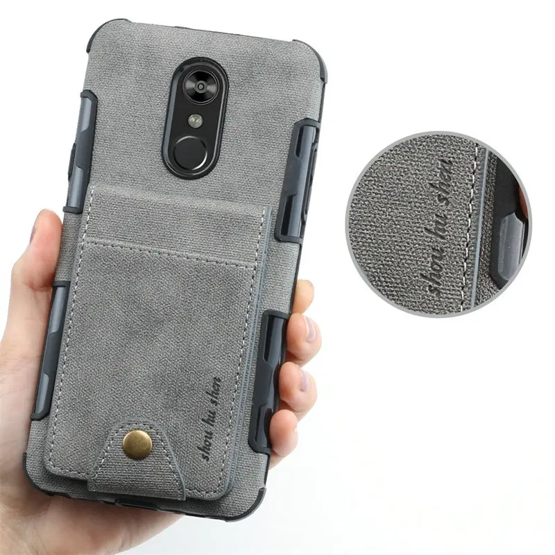 Чехол из ТПУ для LG V30 чехлы Etui Stylo 4 чехол Q слота карт задняя крышка Stylo4 тканевая