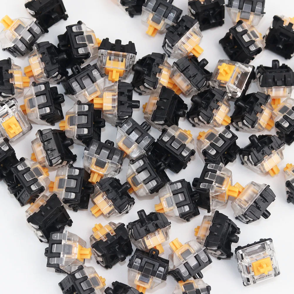 Оптические переключатели Gateron цвет желтый мандарин для механической игровой