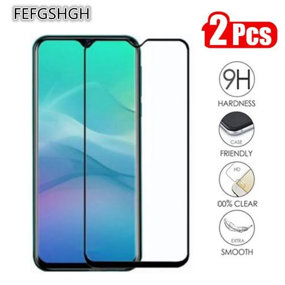 

2 Packs Full cover Tempered Glass For Tecno Spark Go Screen Protector 9H Phone Protective Glass On Tecno Spark Go