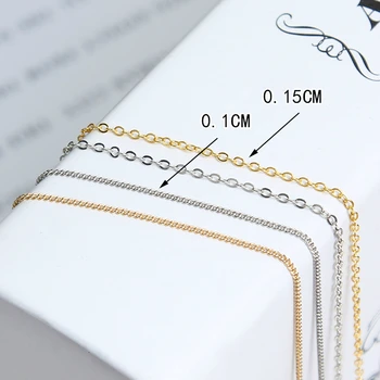 

1 Meters New Arrival Copper Chains 0.15/0.1 cm Ear Line Earring DIY Handmade Jewellery Findings Accessories