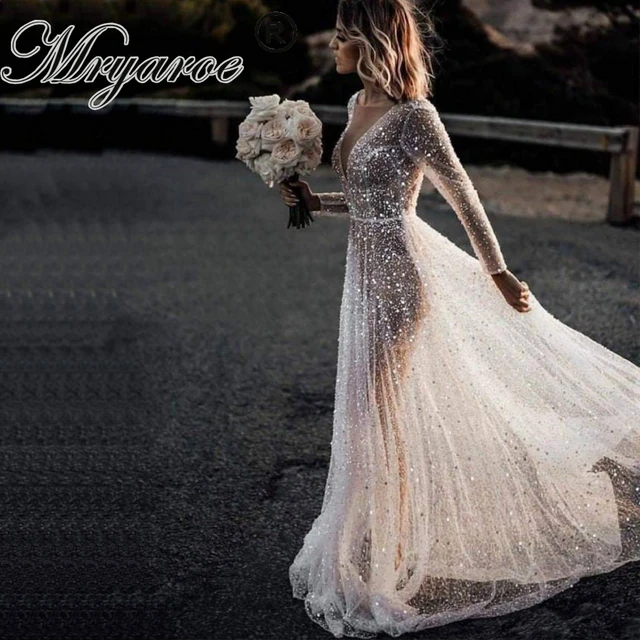 Sparkly & Glitter Wedding Dresses - Largest Selection - Kleinfeld |  Kleinfeld Bridal