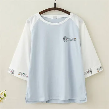 

Japan Music print t shirt women harajuku autumn tshirt streetwear Cute long sleeve tshirts female fashion high street tops tee