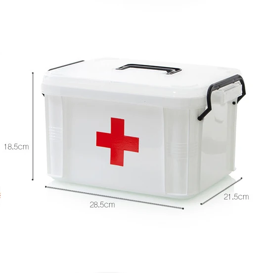 First Aid Kit Medicine Chest Holder Storage Box Multi-layer Emergency Kits Cabinet Security Safety Home Rangement Organizer - Цвет: L