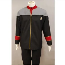 Звездный костюм для косплея «Trek NEM Duty», костюм для косплея, куртка «Nemesis Admiral's», рубашка, значок, карнавальные костюмы на Хэллоуин
