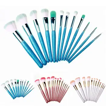 

12Pcs Makeup Brushes Foundation Face Eyeshadow Eyelash Lips Cosmetics Tools Easy to Use Portable Wooden Handle Artificial Fiber