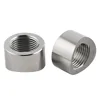 4pcs Oxygen Sensor Nut Weld Bung Plug M18x1.5 O2 Sensor Adapter Curve Notched Nut Bung Stainless Steel Universal Auto Parts 6