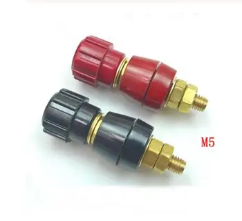 

Plastic Shell M5 Male Threaded Diameter Binding Post Terminal 5MM Copper Post 5mm Regulator Welder