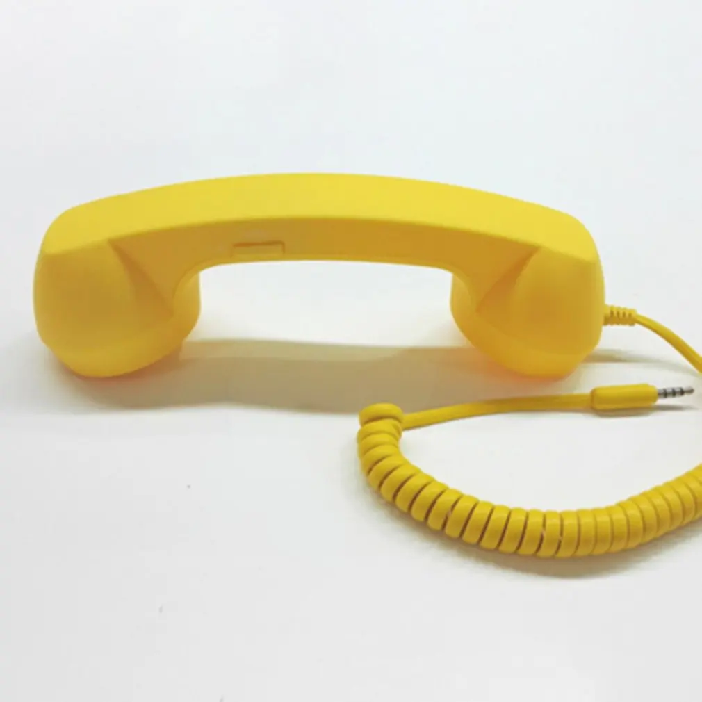 3,5 мм разъем классический телефон в ретро-стиле мини микрофон динамик телефонный звонок приемник для Iphone samsung huawei xiaomi