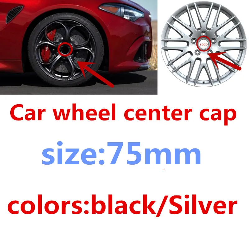 

20pcs/lot 75mm Black silver Wheel Center Caps Wheel Hub Rim Cover Badge Emblem For Benz G M R S Styling Accessories