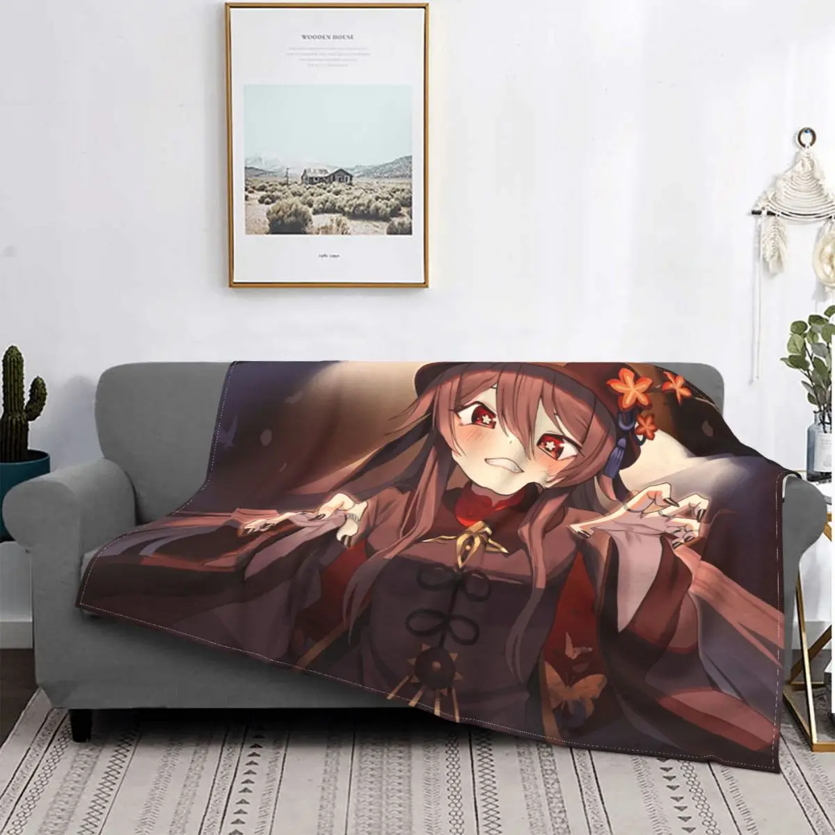 

Kawaii Ху Тао Genshin воздействия Новинка одеяла с персонажами из кораллового флиса Демисезонный мягкие пледы одеяло для кровати офисная постельные принадлежности