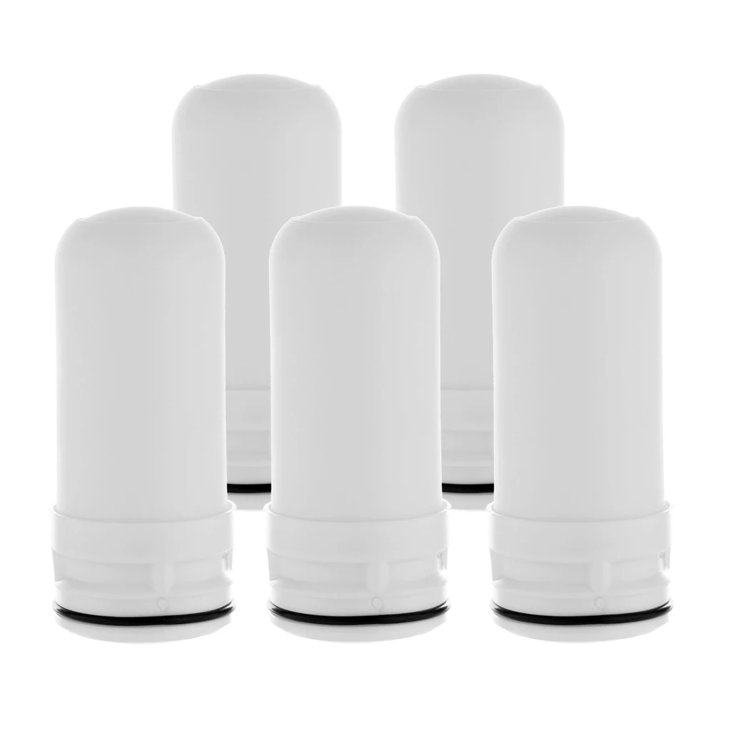 5 filtros de agua para grifo, Cartucho purificador, filtro de agua de cocina de cerámica