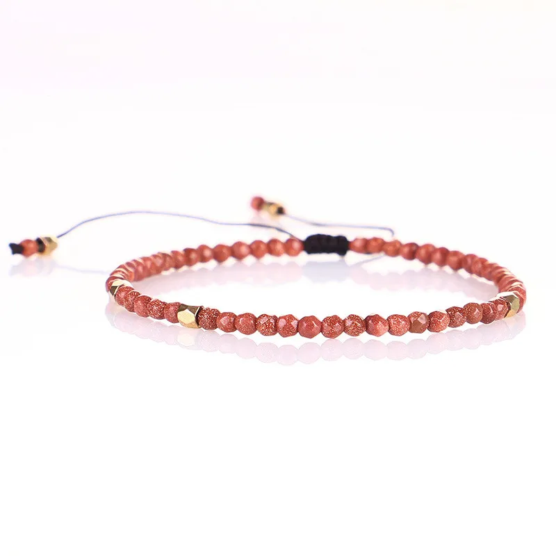3mm Natural Lapis Tiger Eye Stone Tangling Stone Hand-woven Bracelets for Luck Love for Men And Women for Bracelet Jewelry