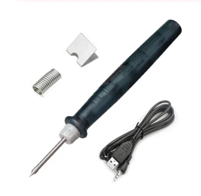 5 в 8 Вт USB питание Электрический паяльник ручка сварочный пистолет ручные инструменты набор быстрый нагрев наружные сварочные инструменты - Цвет: Серый