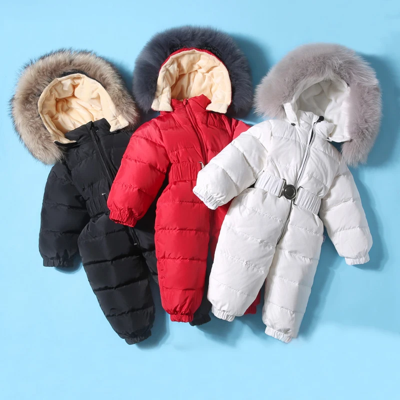 Snowsuit Full Body Baby Coat Full Body Baby Coats Kids Baby White
