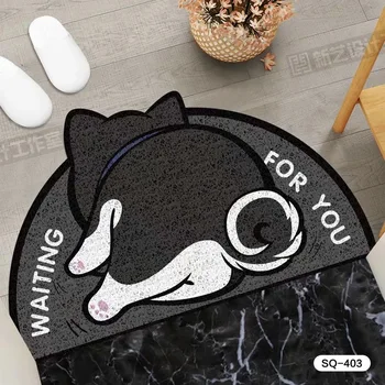 

Cartoon dog Tape Mats Anti Slip Floor Carpet Tape Pattern Print Doormat for Bathroom Kitchen Entrance Rugs Home Decoration