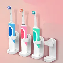 

General Punch Free Electric Toothbrush Holder Detachable Wall Mounted Bathroom Counter Stand Electric Tooth Brushes Wall Mount