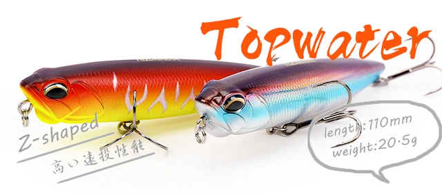 2019 New Bomber Top Water Popper Lures 80mm 12g Surface Artificial Topwater  Baits For Pike Sea Bass Fsihing - Fishing Lures - AliExpress