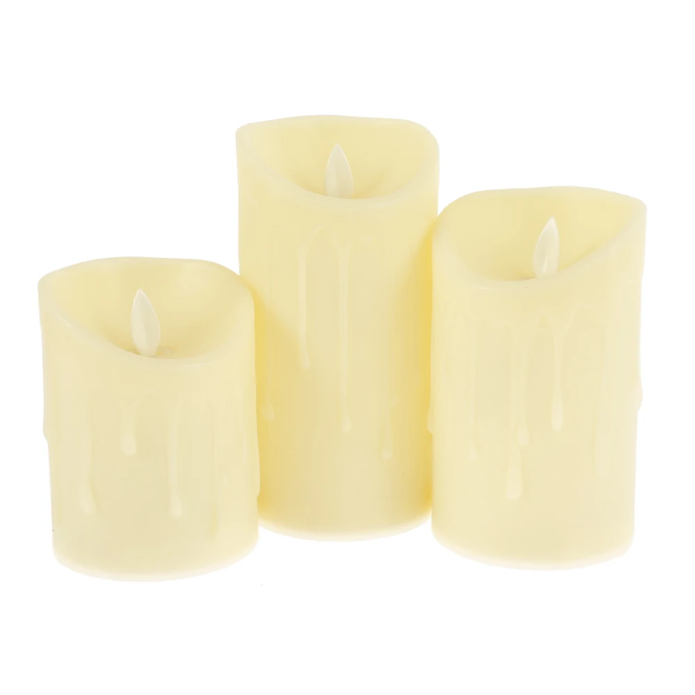 Controle remoto LED Flameless Candle Lights, pilhas