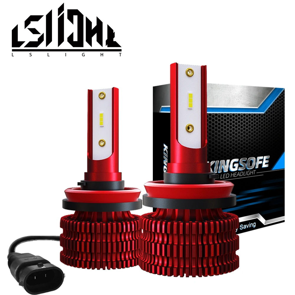 Автомобильные светодиодные лампы LSlight 6000K h7 H11 H9 H8 H4 LED 9005 9006 HB3 HB4 12 В лм|Передние
