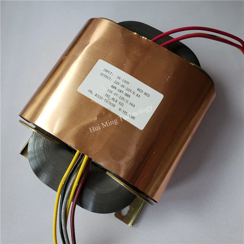 22V-0-22V 6.8A 15V-0-15V 0.66A R сердечника трансформатора 320VA R320 пользовательские