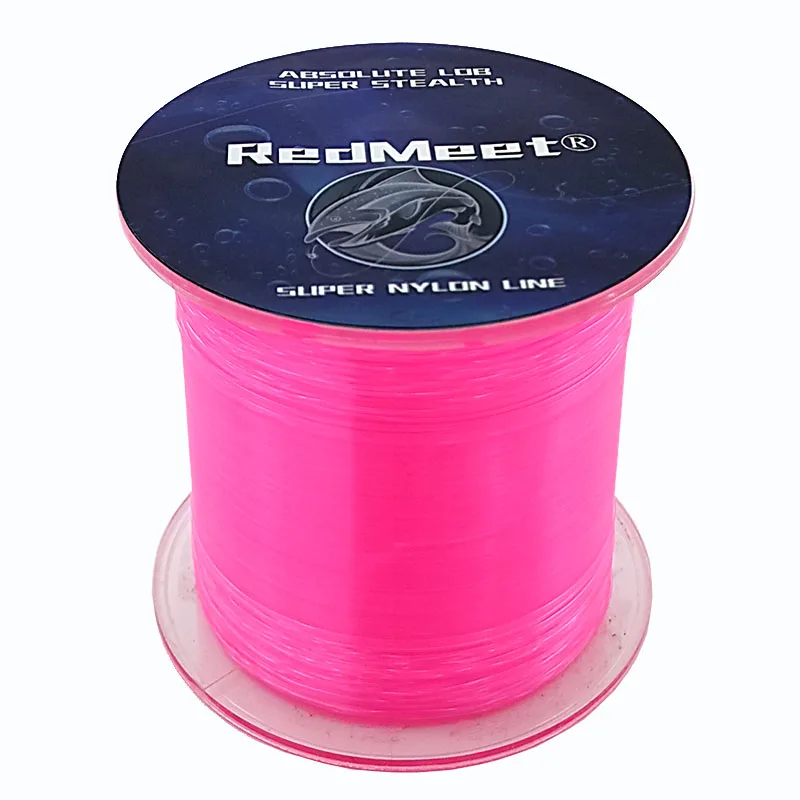 Сверхпрочная нейлоновая рыболовная леска RedMeet 500 м 2 5 30 анг. Фунт. однонитевая из