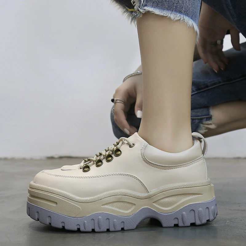 

Women's Sneakers New INS Ulzza Harajuku Height Platform Cushioning Footwear Woman Chunkey Running Shoes zapatos de mujer M3-41