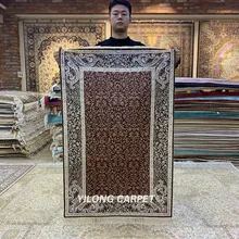 Yilong 2,5 'x4' турецкий Шелковый ковер традиционный ручной роскошный домашний Декор(HF192B
