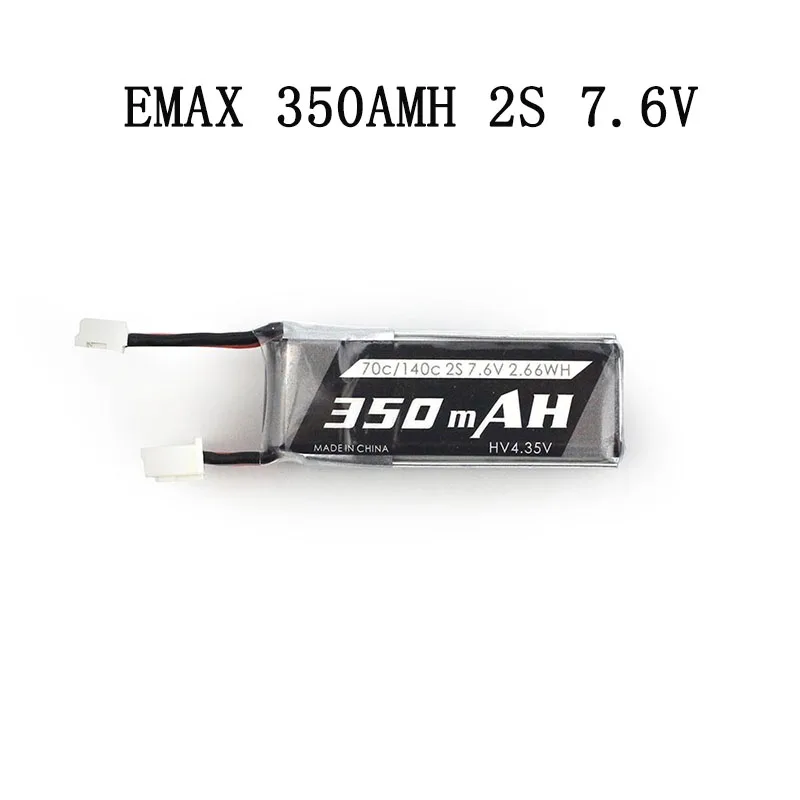 NEW Emax 2S 350mah 7.6V 50C/100C HV Lipo Battery PH2.0 Plug for Tinyhawk II Race Indoor FPV Racing Drone