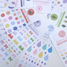 

1PCS Creative Stationery Waterproof Pvc Stickers Hand Account Sticky Notes Pocket Decoration Reward Sticker Office School Suppli