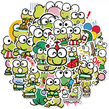 

50Pcs Anime Cute Frog Scrapbooking Stickers For Laptop Phone Bicycle Craft Diary Album Label Decorative Stationery Sticker Decal