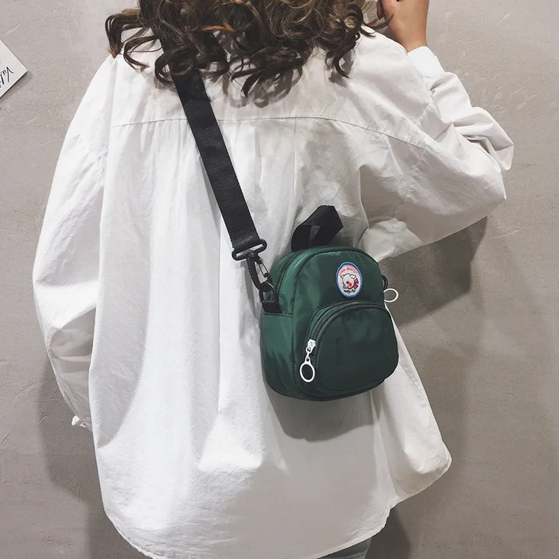 Стиль, корейский стиль, художественная ручная Холщовая Сумка, женская сумка через плечо в студенческом стиле