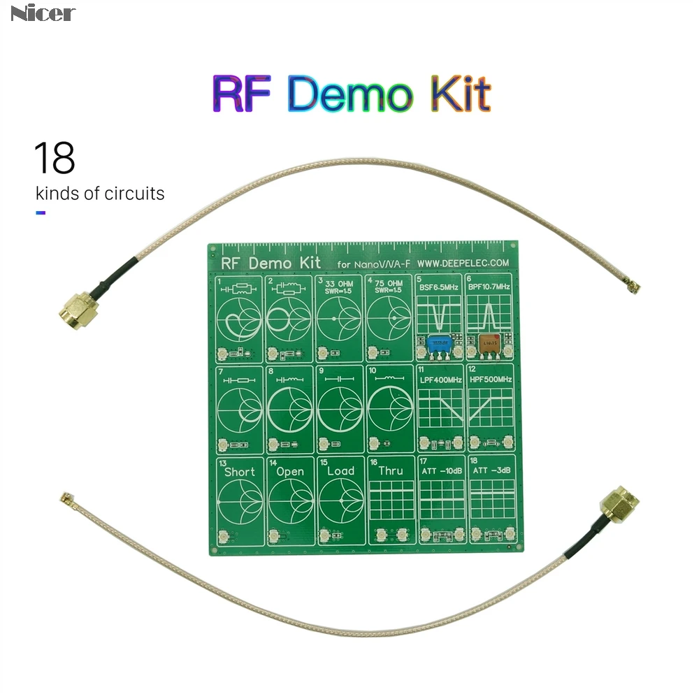 RF Demo Kit NanoVNA тестовая плата фильтр аттенюатор для F Vector Network anzer| |