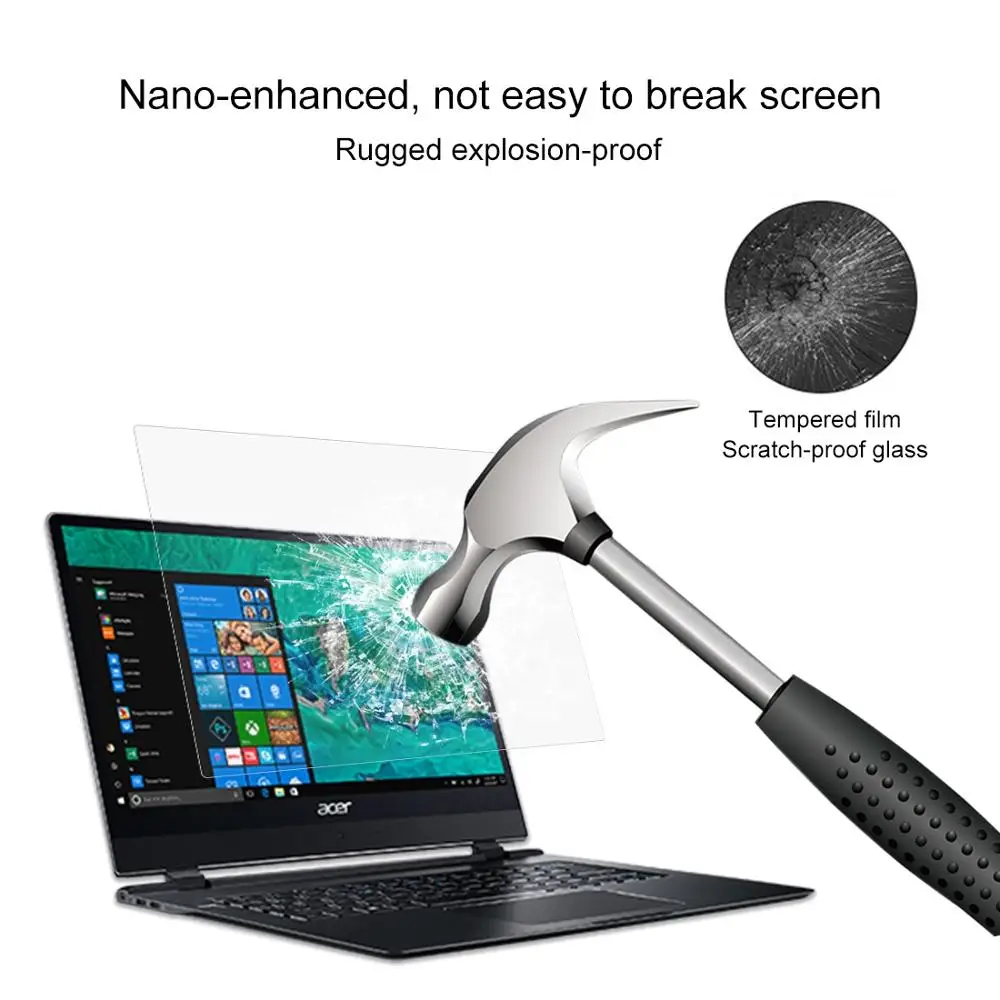 Laptop Screen Tempered Glass Protective Film for Acer Swift 7 Laptop - SF714-51T-M9H0 14 inch Tablet Screen Protector For Acer