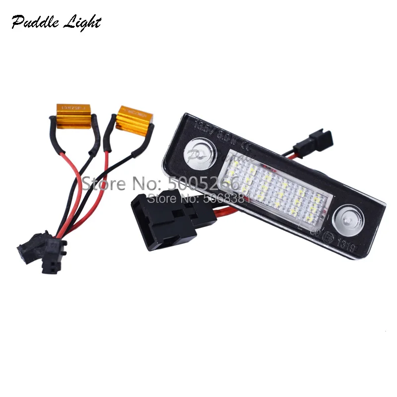 2 шт. светодиодные номерные знаки номер для VW Skoda Octavia ll Facelift 09-12; Facelifted 2003-2012; Roomster 5J 2006-2010